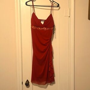 Holiday little red dress, for parties and events.